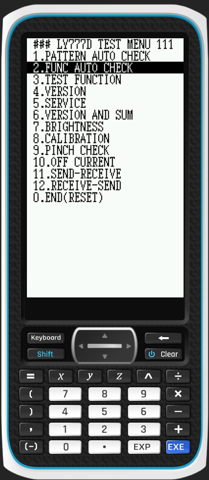 Screenshot of CP-Canvas debug menu