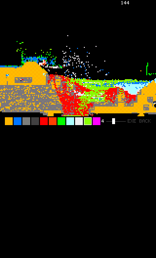 Falling Sand Sim screenshot