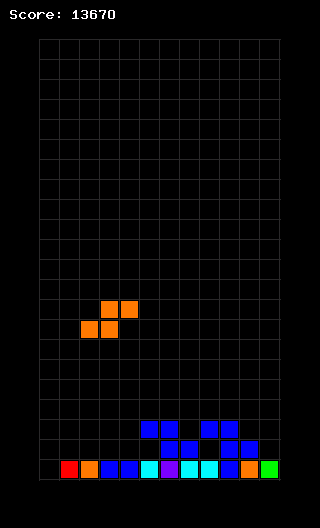 Tetris screenshot